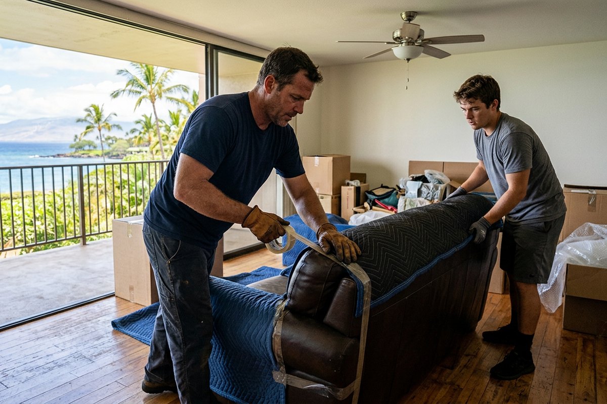 We Move People crew on a move in Kahului